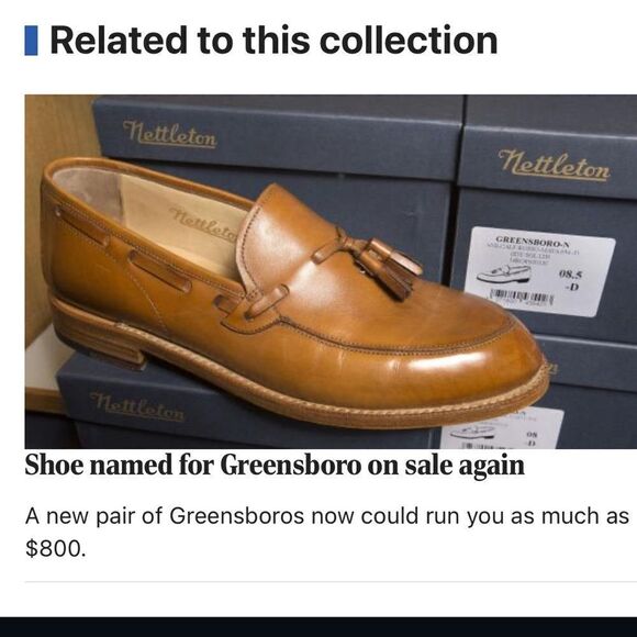 NETTLETON The Greensboro Tassel Loafer in Saddle Calf Brown Size: 08 - EE NEW main image 6